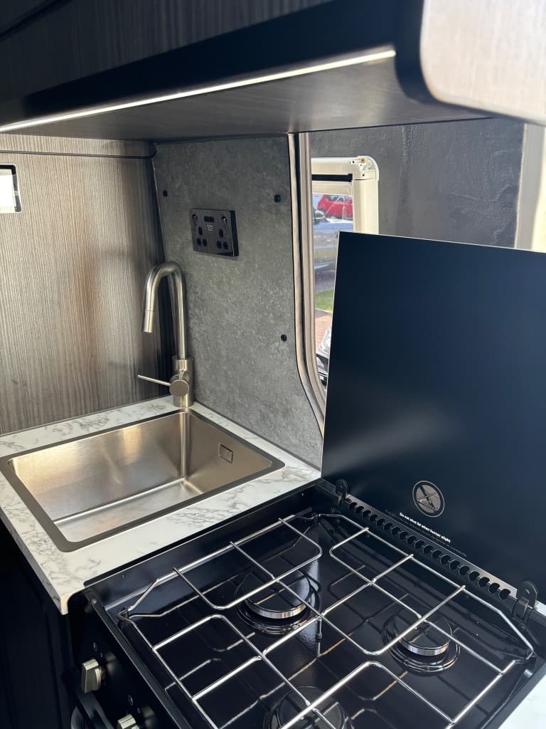 Highland Road Trip - Fully equipped kitchen on the road